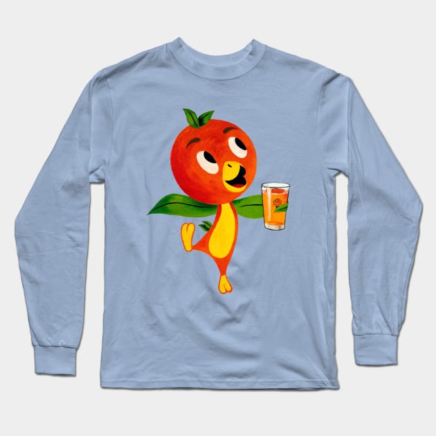 Florida Orange Bird - Orange Juice Long Sleeve T-Shirt by The Dept. Of Citrus